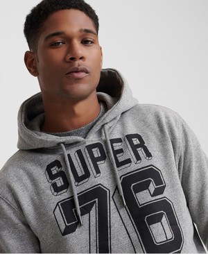 Superdry Mono Classic Férfi Kapucnis Pulóver Szürke | DUKYL8094